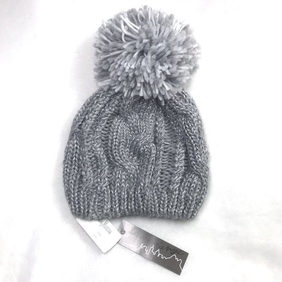 Neiman Marcus Renee's cable knit wool beanie/hat - Picture 2 of 5